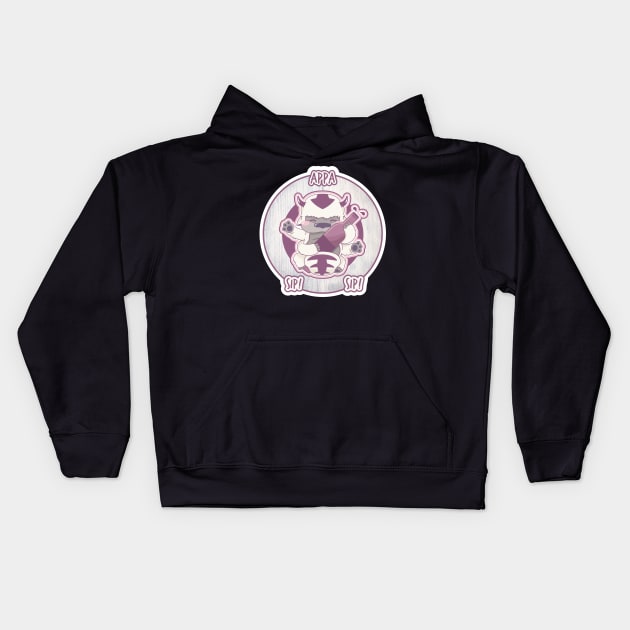 Appa, Sip! Sip! Kids Hoodie by Sam Potter Design